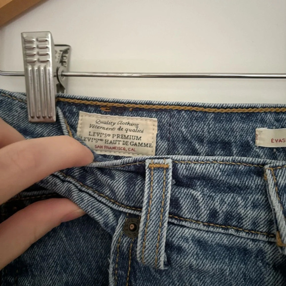 Levi’s 70s High Flare Jeans Premium Denim Size 26 - Picture 4 of 9